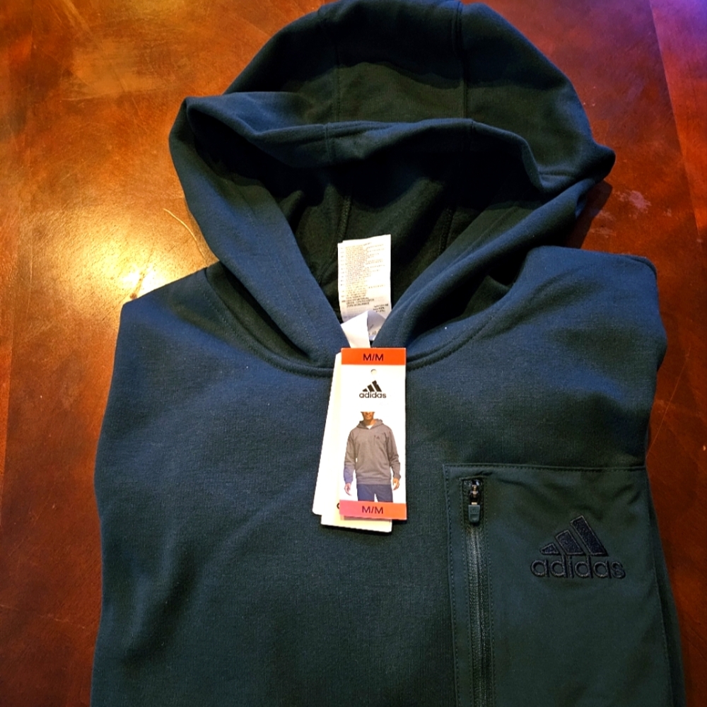 NWT Navy Adidas Hoodie Men's M